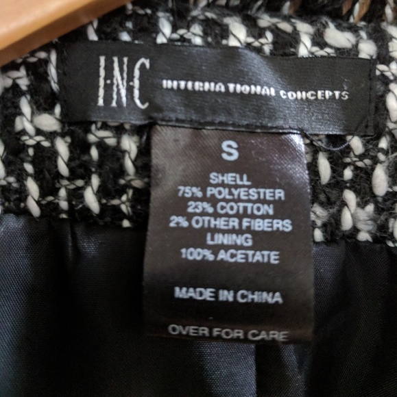 Jacket with fringe details by INC - Size S - Picture 2 of 4